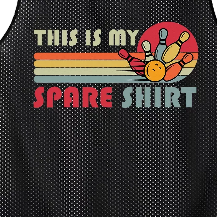 This Is My Spare Bowling Bowler Mesh Reversible Basketball Jersey Tank