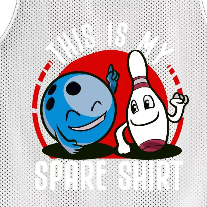 This Is My Spare Bowling Alley Gutter Pins Bowling Mesh Reversible Basketball Jersey Tank