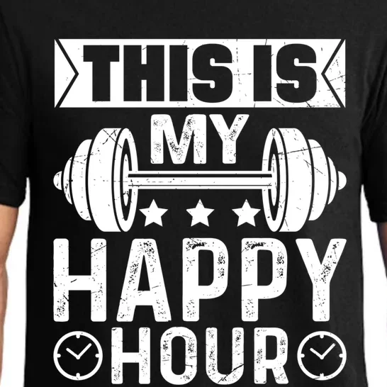 This Is My Happy Hour Gym Lovers Fitness Workout Costume Gift Pajama Set