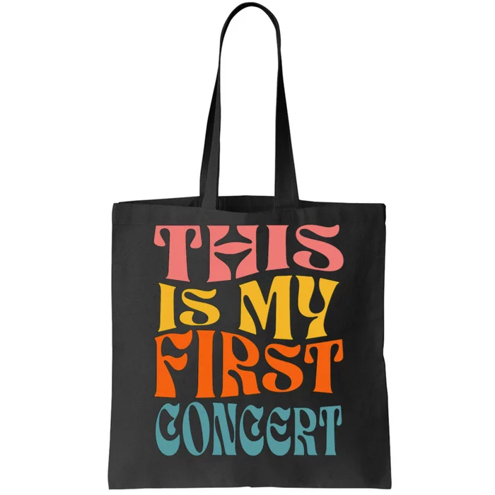 This Is My First Concert Tote Bag