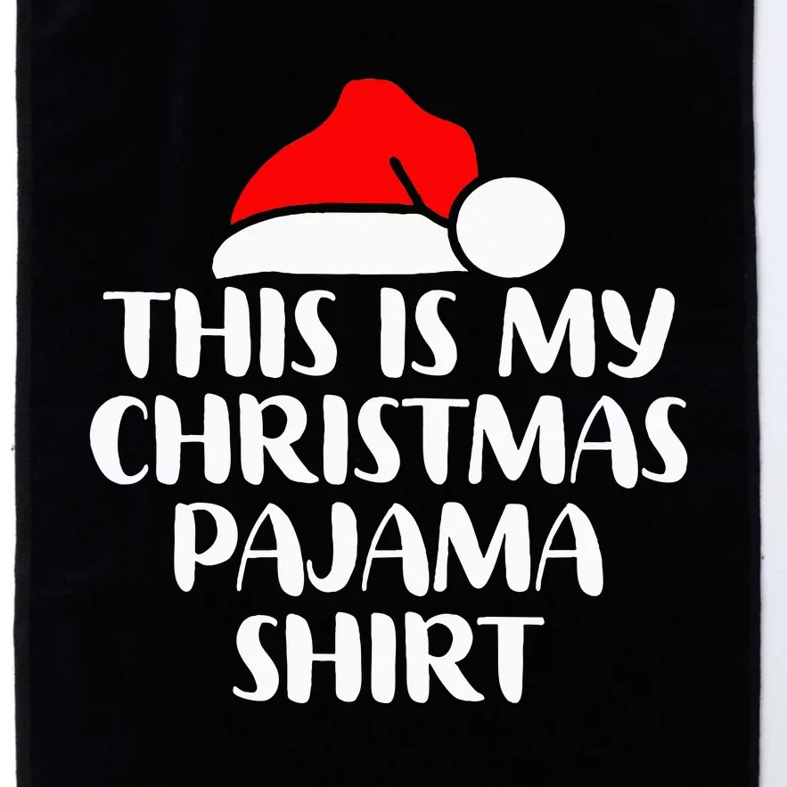 This Is My Christmas Pajama Lights Christmas Matching Platinum Collection Golf Towel