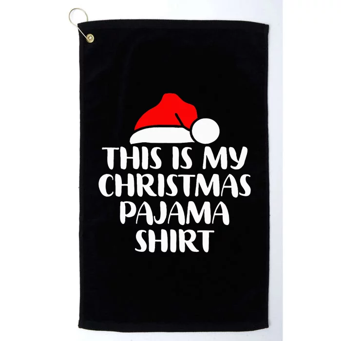 This Is My Christmas Pajama Lights Christmas Matching Platinum Collection Golf Towel