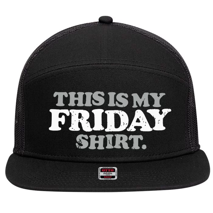 This Is My Friday Funny Vintage Retro Distressed 7 Panel Mesh Trucker Snapback Hat