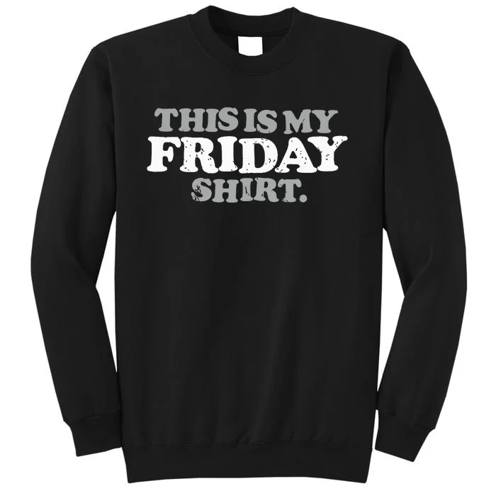 This Is My Friday Funny Vintage Retro Distressed Sweatshirt