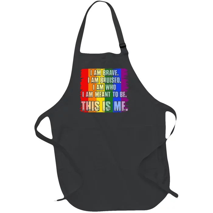 This Is Me Inspirational LGBT Pride Full-Length Apron With Pocket