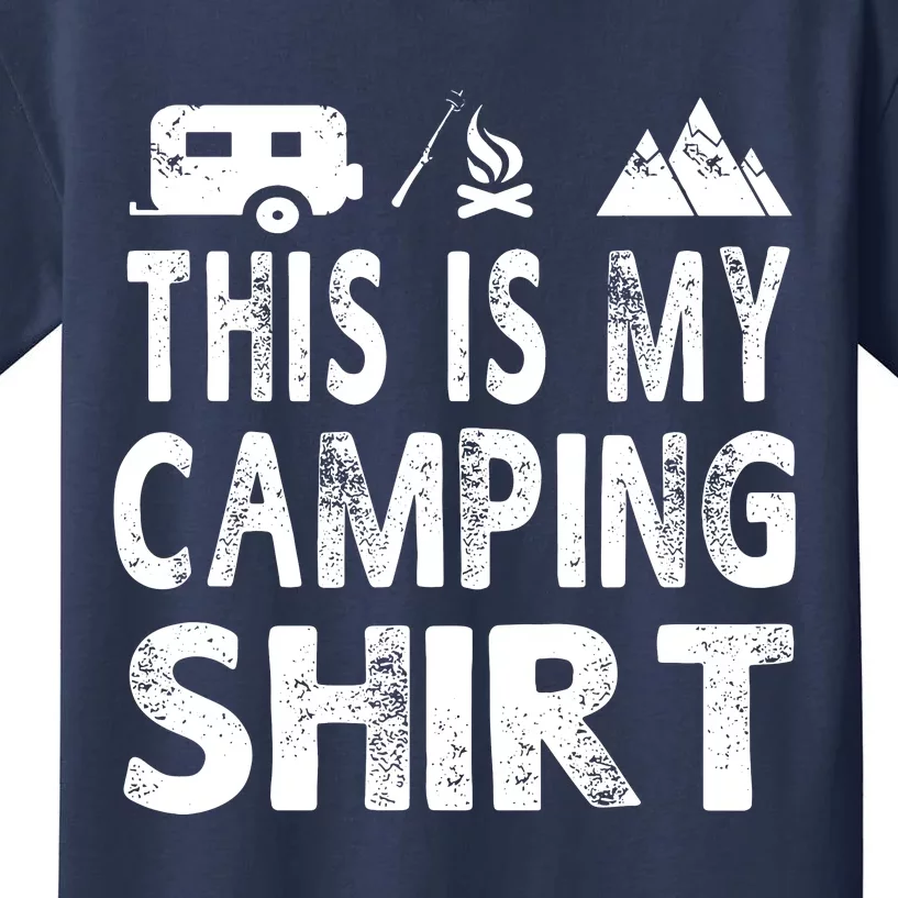 This Is My Camping Funny Camper Gift Kids T-Shirt