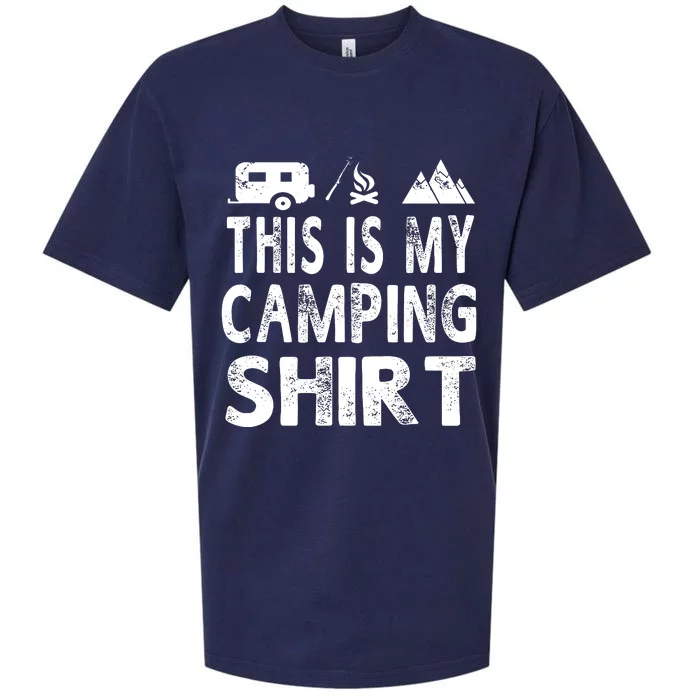 This Is My Camping Funny Camper Gift Sueded Cloud Jersey T-Shirt