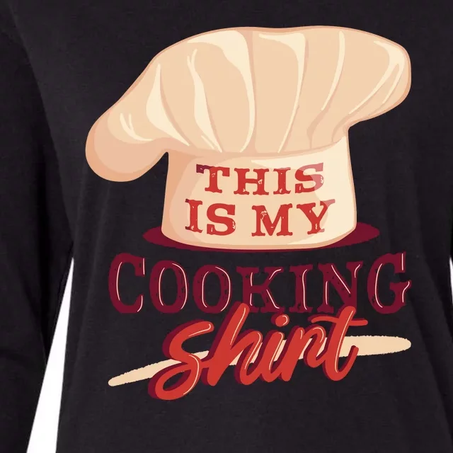 This Is My Cooking Shirt Chef Womens Cotton Relaxed Long Sleeve T-Shirt