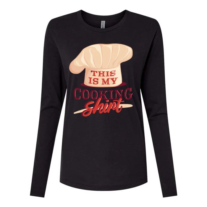 This Is My Cooking Shirt Chef Womens Cotton Relaxed Long Sleeve T-Shirt