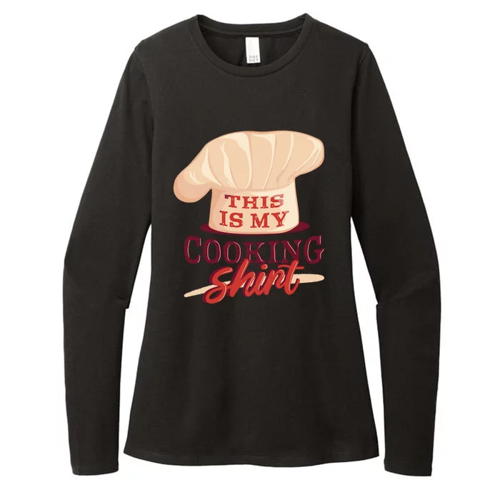 This Is My Cooking Shirt Chef Womens CVC Long Sleeve Shirt