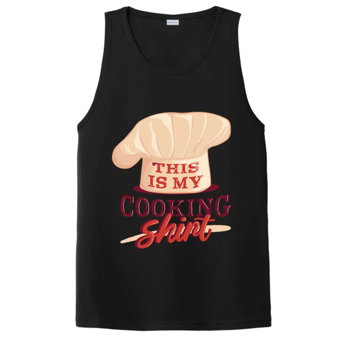 This Is My Cooking Shirt Chef Performance Tank