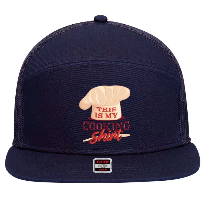 This Is My Cooking Shirt Chef 7 Panel Mesh Trucker Snapback Hat