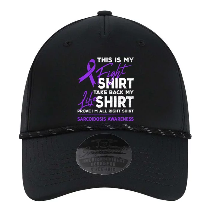 This Is My Fighgreat Gift Sarcoidosis Awareness Purple Ribbon Gift Performance The Dyno Cap