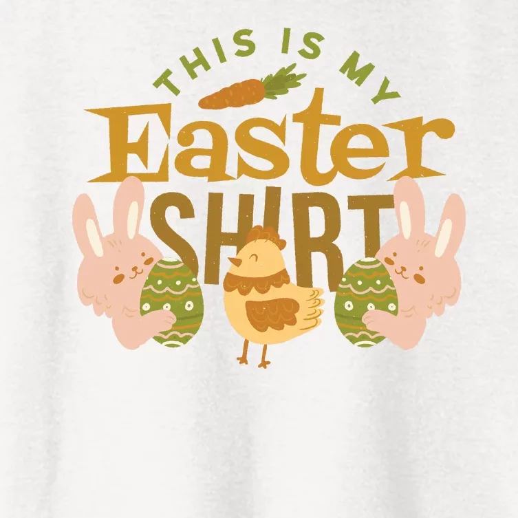 This Is My Easter Shirt Women's Crop Top Tee