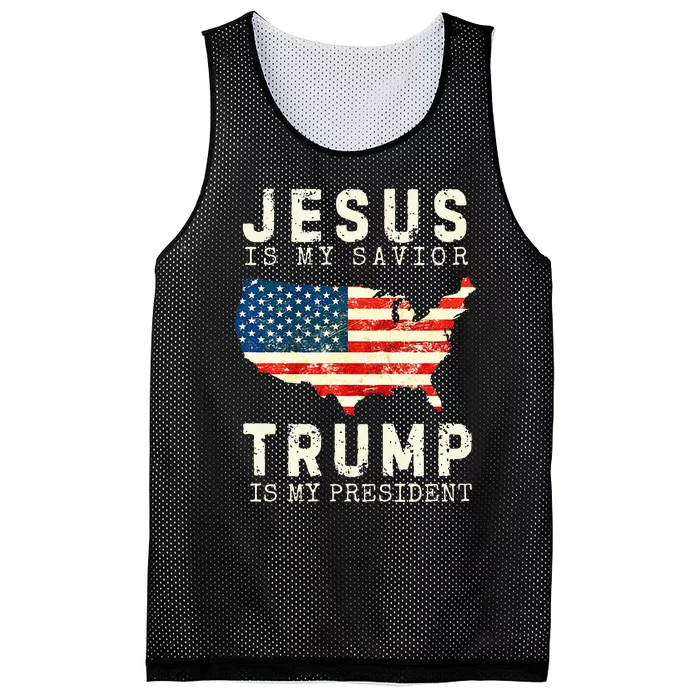 Trump Is My President Jesus Is My Lord Trump Is My President Mesh Reversible Basketball Jersey Tank