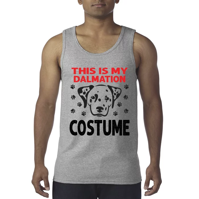 This Is My Dalmatian Costume Dalmatian Dog Halloween Gift Tank Top