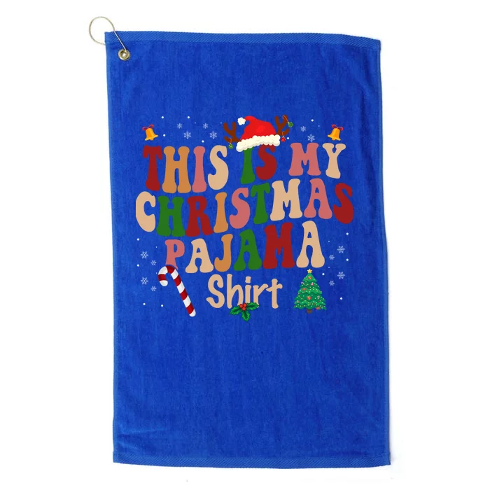 This Is My Christmas Pajama Platinum Collection Golf Towel