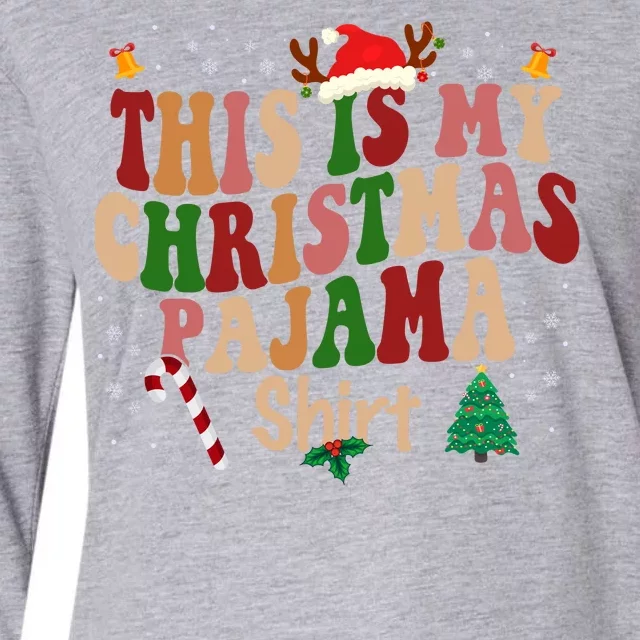 This Is My Christmas Pajama Womens Cotton Relaxed Long Sleeve T-Shirt