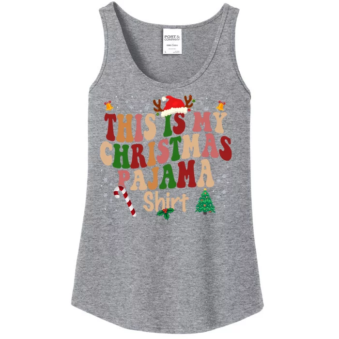 This Is My Christmas Pajama Ladies Essential Tank