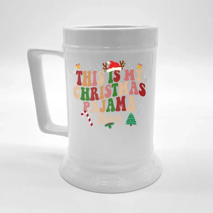 This Is My Christmas Pajama Front & Back Beer Stein