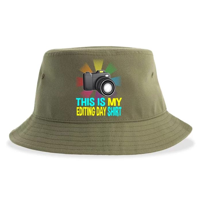 This Is My Editing Great Gift Photographer Camera Photographing Funny Gift Sustainable Bucket Hat