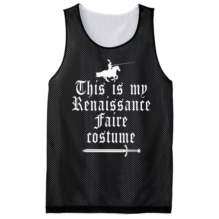 This Is My Renaissance Faire Costume Funny Lazy Renfest Joke Mesh Reversible Basketball Jersey Tank