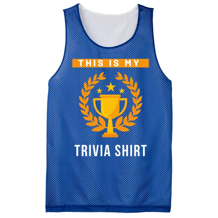 This Is My Trivia Gift Mesh Reversible Basketball Jersey Tank