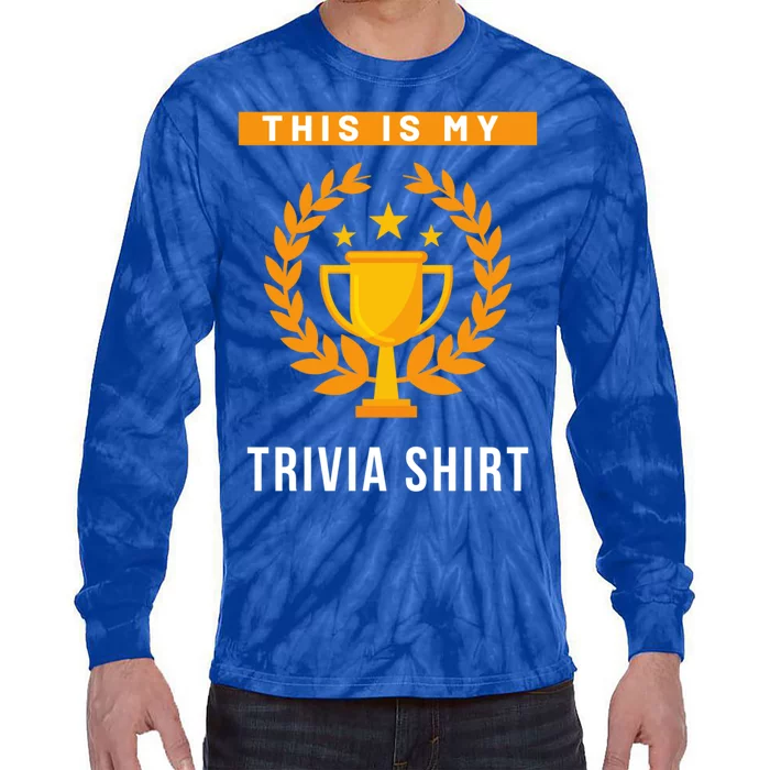 This Is My Trivia Gift Tie-Dye Long Sleeve Shirt