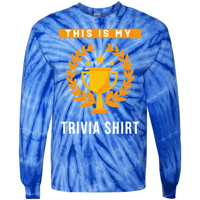 This Is My Trivia Gift Tie-Dye Long Sleeve Shirt