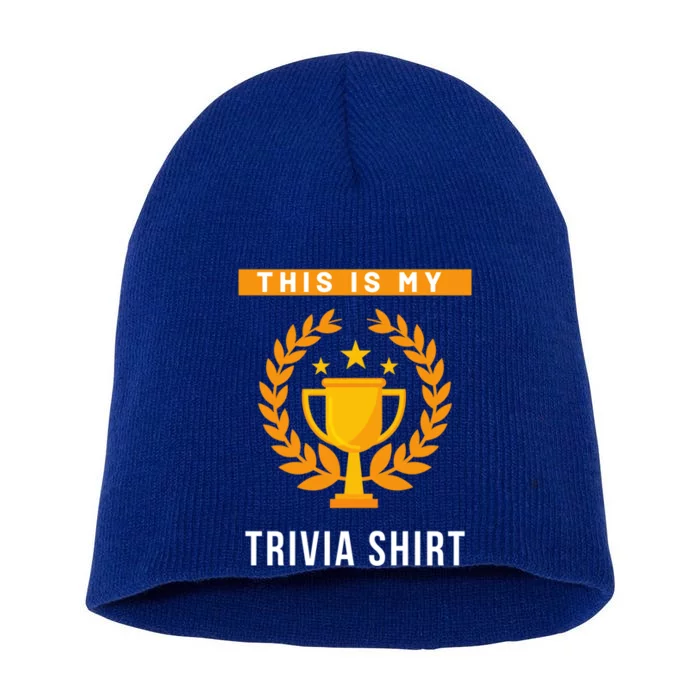 This Is My Trivia Gift Short Acrylic Beanie