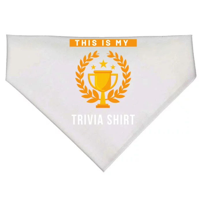 This Is My Trivia Gift USA-Made Doggie Bandana