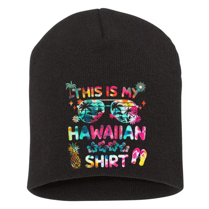 This Is My Hawaiian summer vacation Short Acrylic Beanie