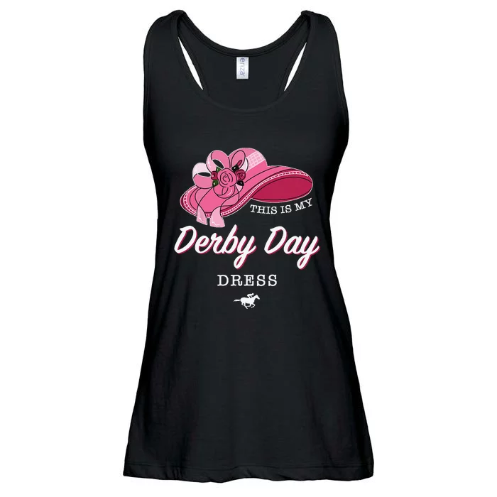 This is my Derby Day Dress Horse Racing Funny Derby Day Ladies Essential Flowy Tank