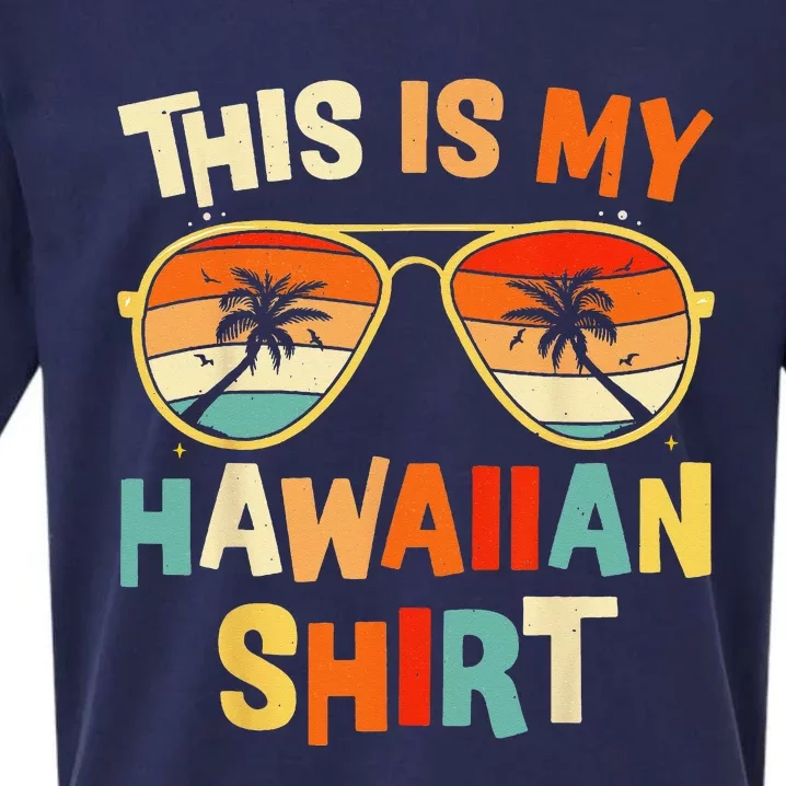 This Is My Hawaiian Tropical Luau Costume Party Hawaii Sueded Cloud Jersey T-Shirt