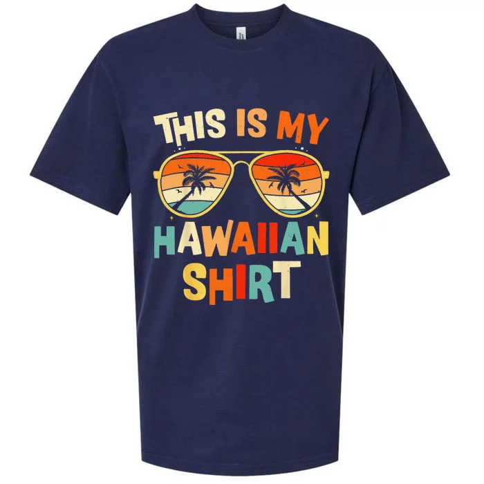 This Is My Hawaiian Tropical Luau Costume Party Hawaii Sueded Cloud Jersey T-Shirt