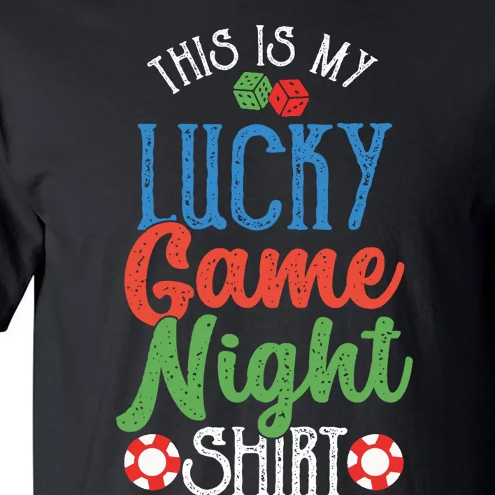 This Is My Lucky Game Night Outfit | Poker Casino | Gambling Tall T-Shirt