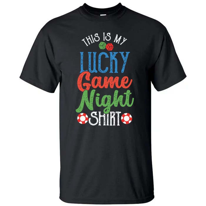 This Is My Lucky Game Night Outfit | Poker Casino | Gambling Tall T-Shirt