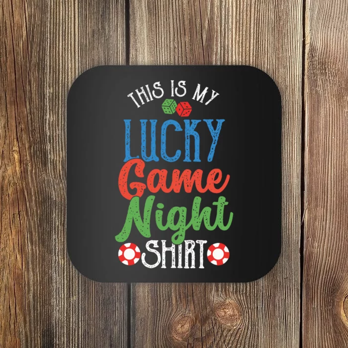 This Is My Lucky Game Night Outfit | Poker Casino | Gambling Coaster