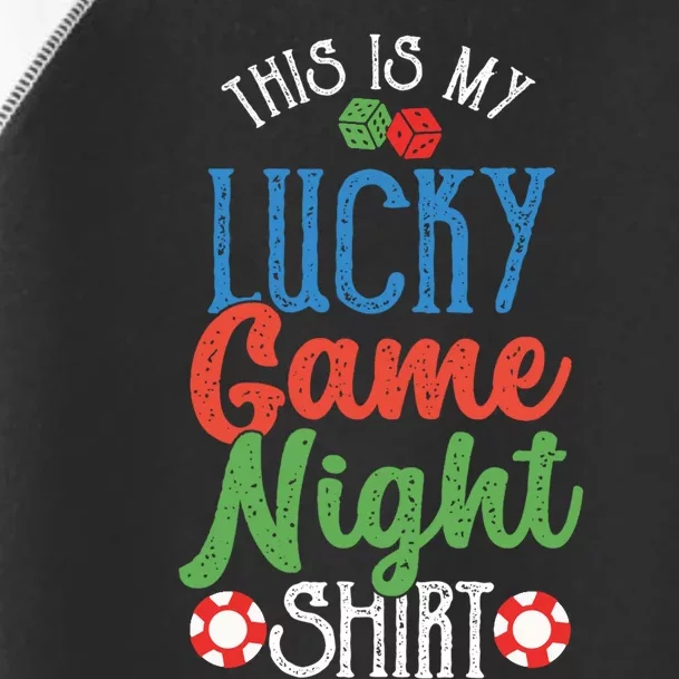 This Is My Lucky Game Night Outfit | Poker Casino | Gambling Toddler Fine Jersey T-Shirt