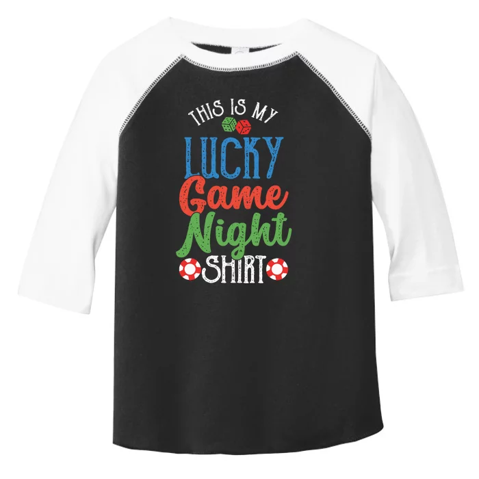 This Is My Lucky Game Night Outfit | Poker Casino | Gambling Toddler Fine Jersey T-Shirt