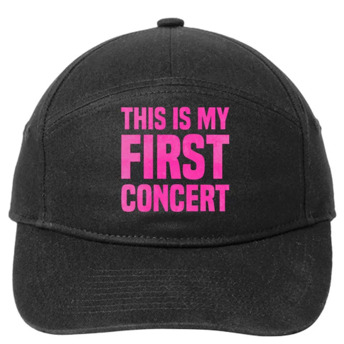 This Is My First Concert Music Event 7-Panel Snapback Hat