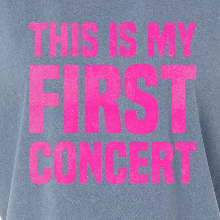 This Is My First Concert Music Event Garment-Dyed Women's Muscle Tee