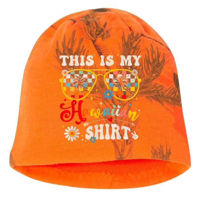 This Is My Hawaiian S.hirt Tropical Luau Costume Party Hawaii Kati - Camo Knit Beanie