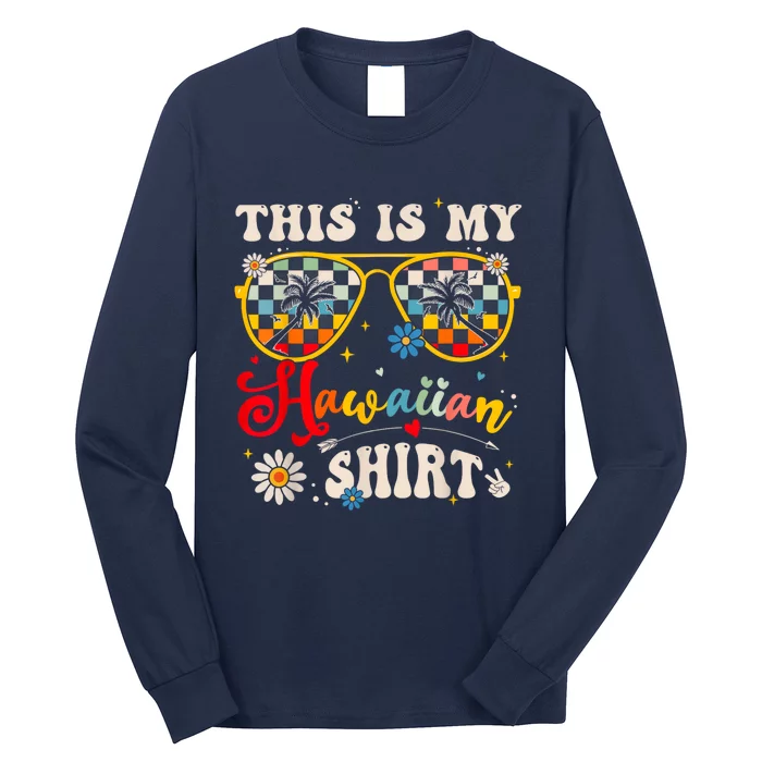 This Is My Hawaiian S.hirt Tropical Luau Costume Party Hawaii Long Sleeve Shirt