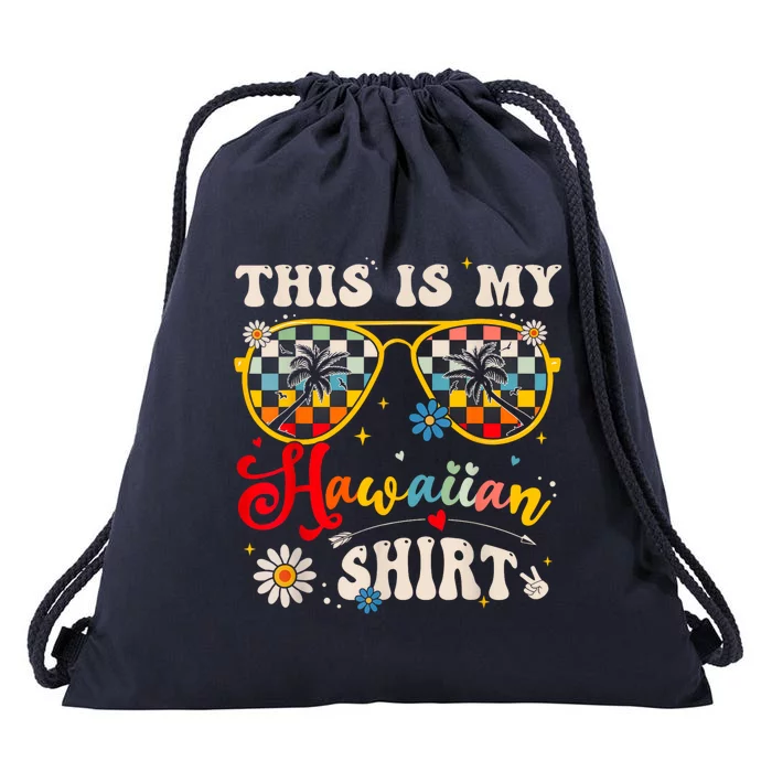 This Is My Hawaiian S.hirt Tropical Luau Costume Party Hawaii Drawstring Bag