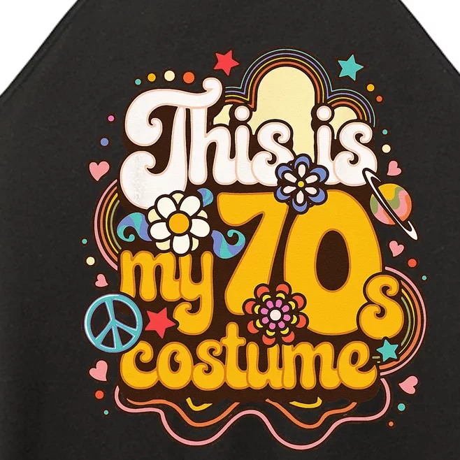 This Is My 70s Costume Theme Party Hippie Retro Friends Women’s Perfect Tri Rocker Tank