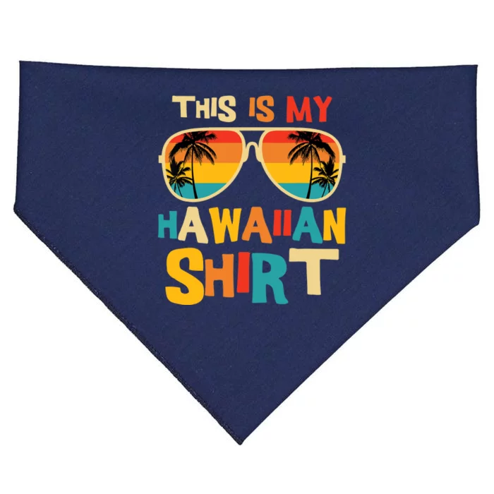 This Is My Hawaiian Tropical Luau Costume Party Hawaii USA-Made Doggie Bandana