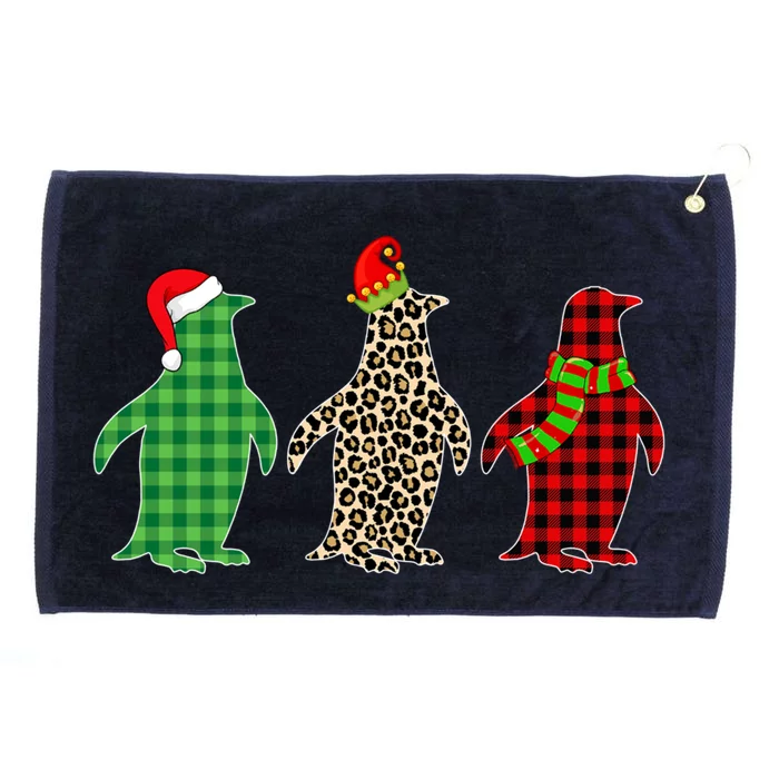 This Is My Christmas Pajama Penguin Xmas Tree Animals Gift Grommeted Golf Towel