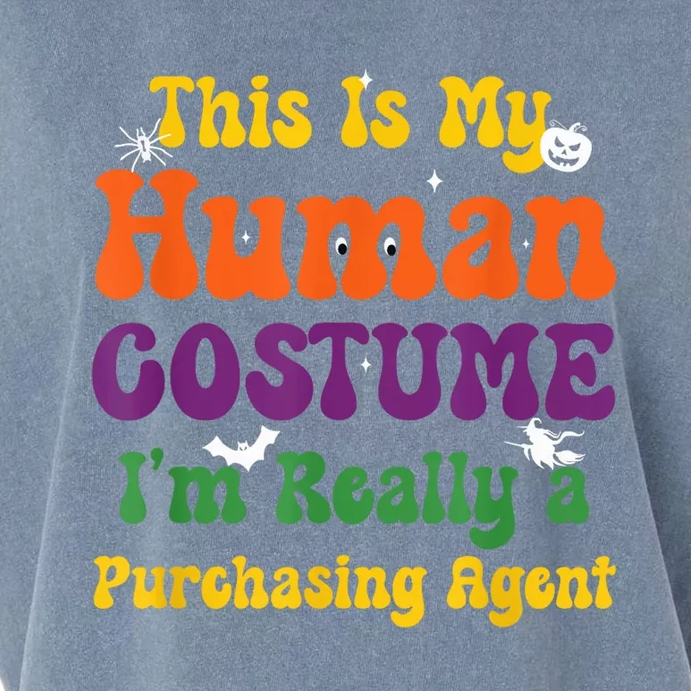 This is My Human Costume I'm Really Halloween Themed Party Garment-Dyed Women's Muscle Tee