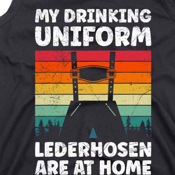 This Is My Drinking Uniform Beer Drinker Lederhosen Gift German Traditional Tank Top